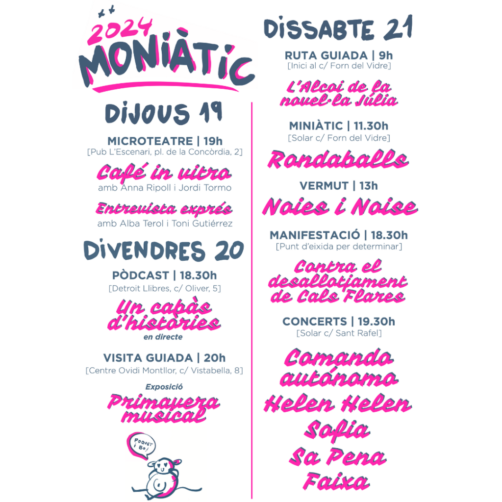 Programació del Festival Moniàtic 2024